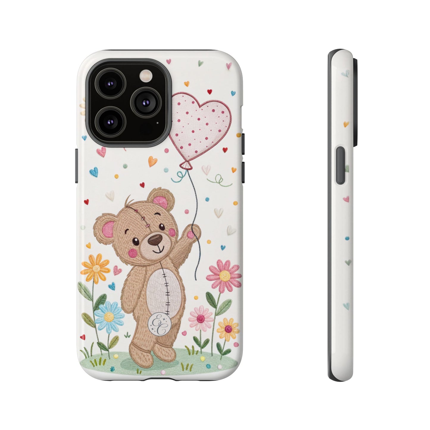 Cute Teddy Bear Tough Phone Case