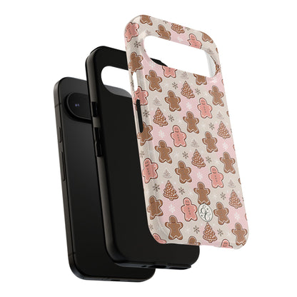 Gingerbread Men & Xmas Tree Pattern Tough Phone Case
