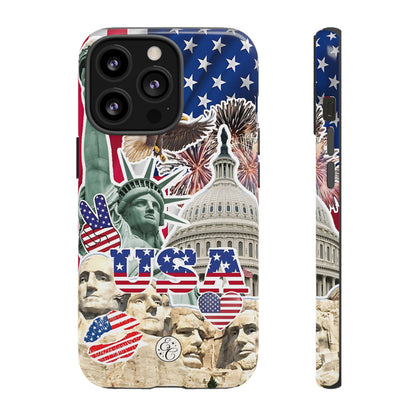 Patriotic USA Collage Tough Phone Case