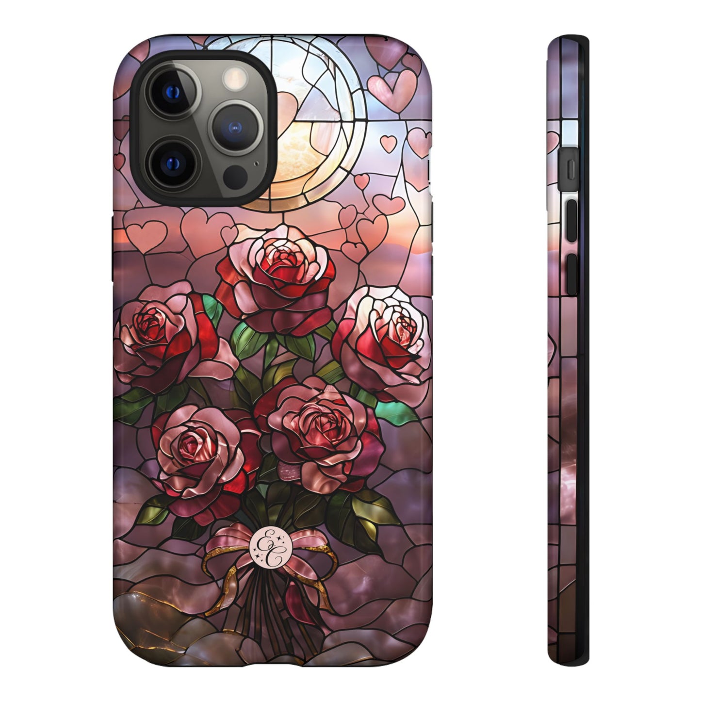 Bouquet of Roses Stained Glass Tough Phone Case