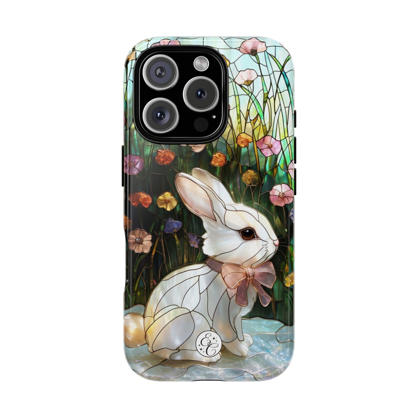 Easter Rabbit Stained Glass Tough Phone Case