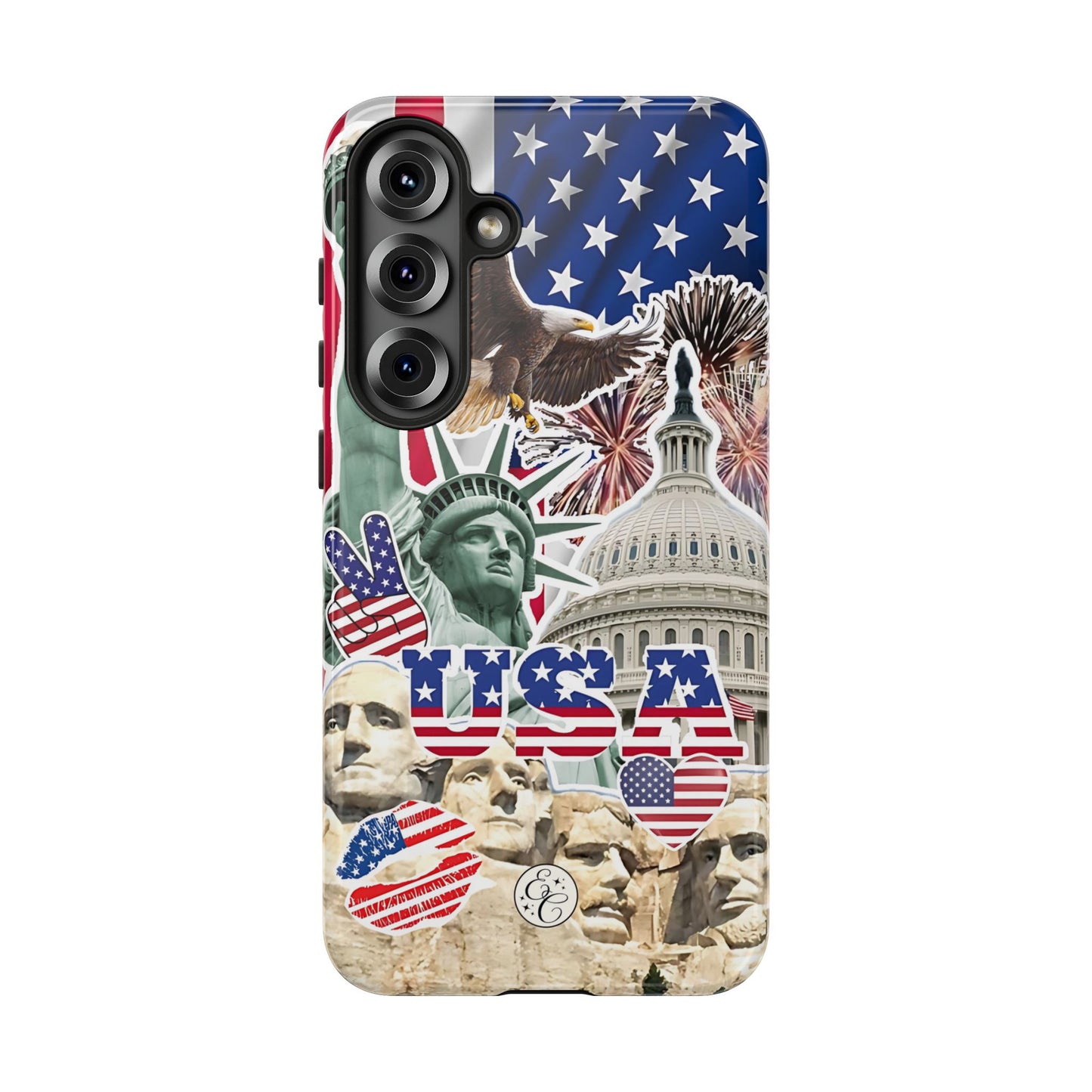 Patriotic USA Collage Tough Phone Case