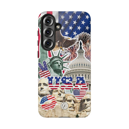 Patriotic USA Collage Tough Phone Case