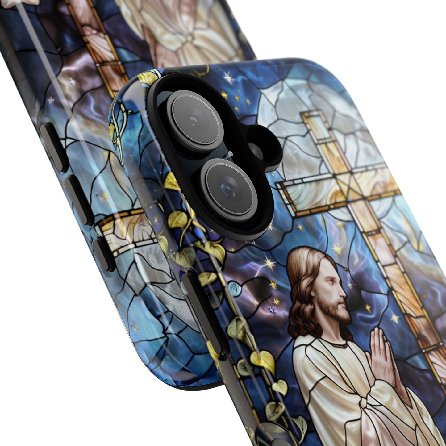 Jesus Praying Stained Glass Tough Phone Case