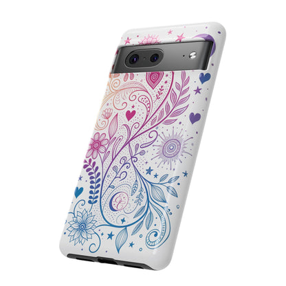 Subtel Bisexual Boho Doodle Tough Phone Case