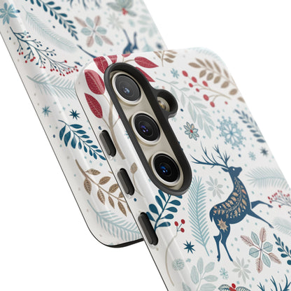 Blue Winter Deer Tough Phone Case
