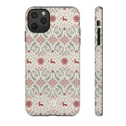 Red Reindeer Christmas Pattern Phone Case