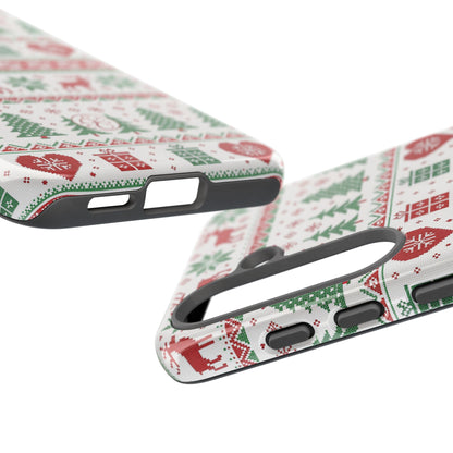 Ugly Christmas Sweater Pattern Tough Phone Case