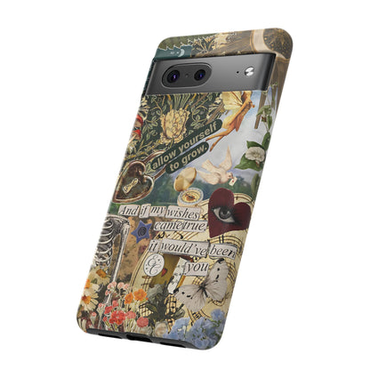 Vintage Cottage Collage Tough Phone Case