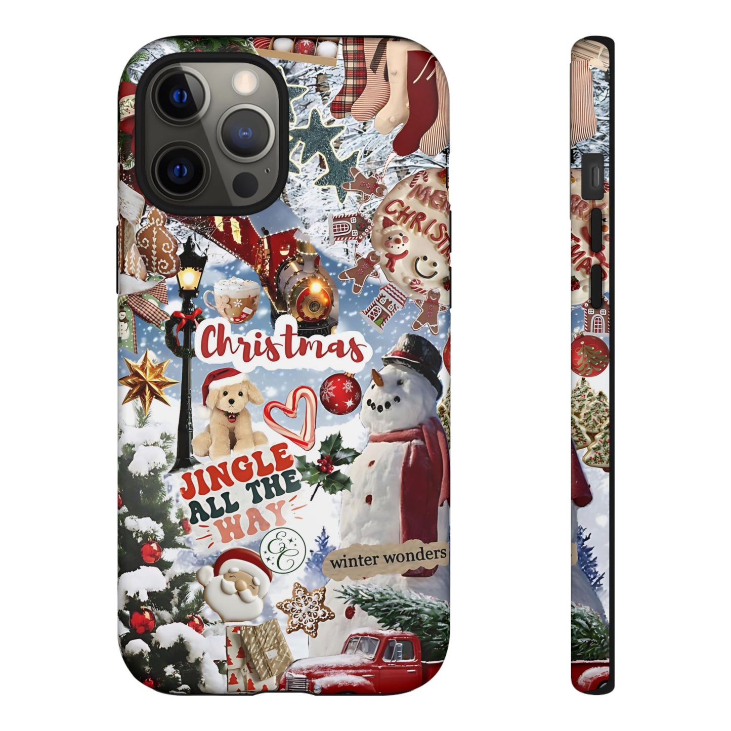 Christmas Holiday Collage Tough Phone Case