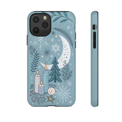 Winter Moon & Candles Tough Phone Case