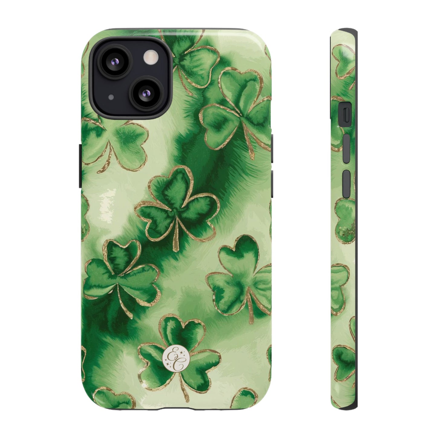 Shamrock Watercolor Pattern Tough Phone Case