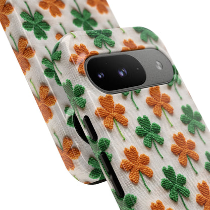 Lucky Shamrock Pattern Tough Phone Case