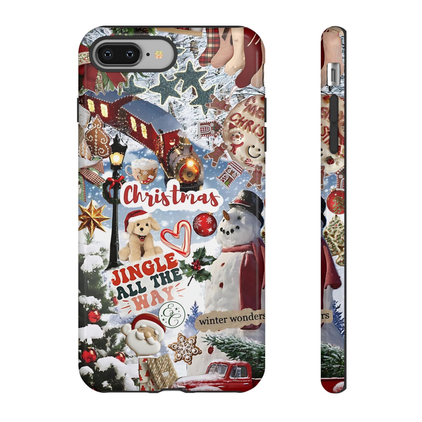 Christmas Holiday Collage Tough Phone Case