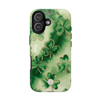 Shamrock Watercolor Pattern Tough Phone Case