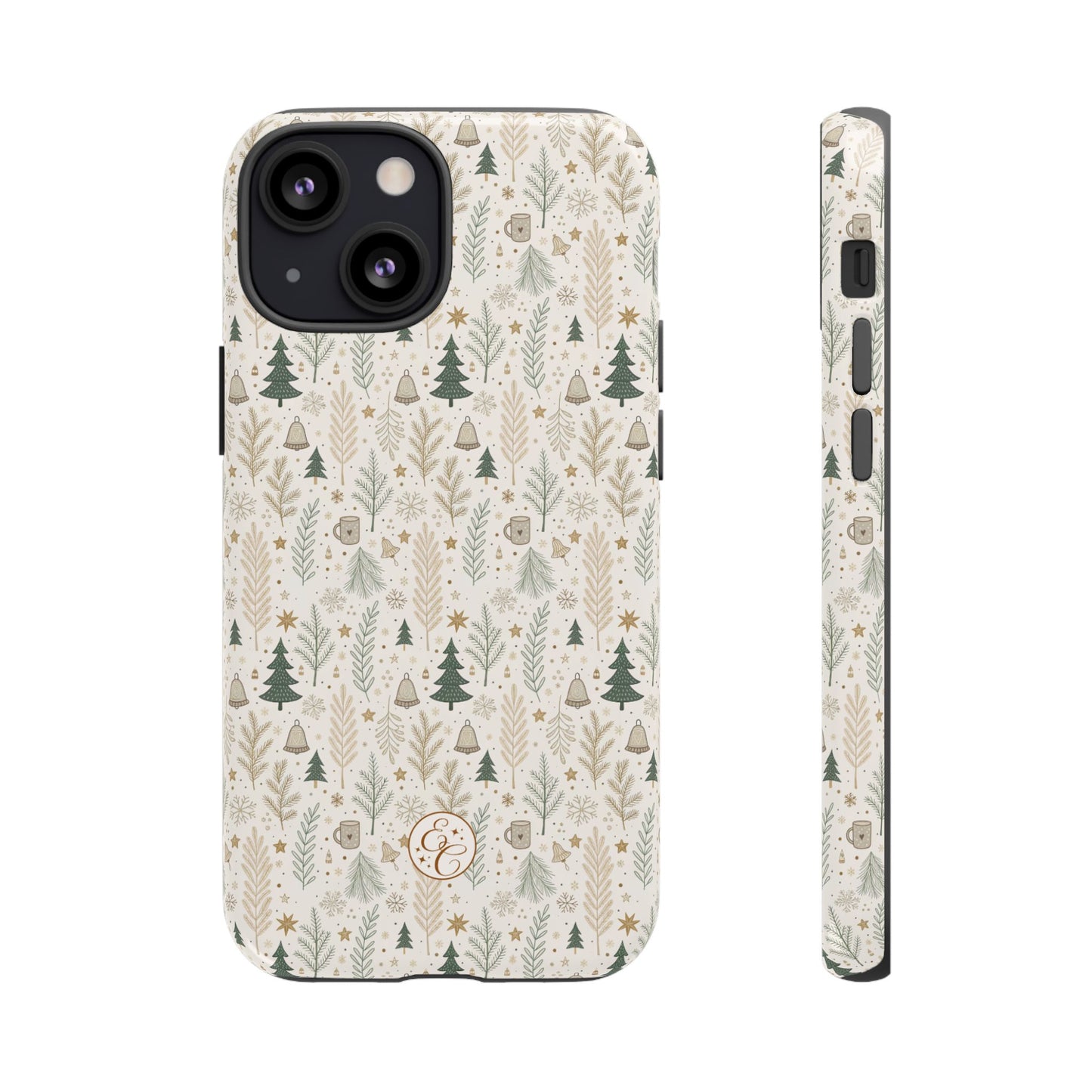 Boho Christmas Forest Tough Phone Case