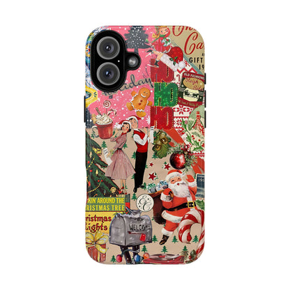 Vintage Christmas Collage Tough Phone Case