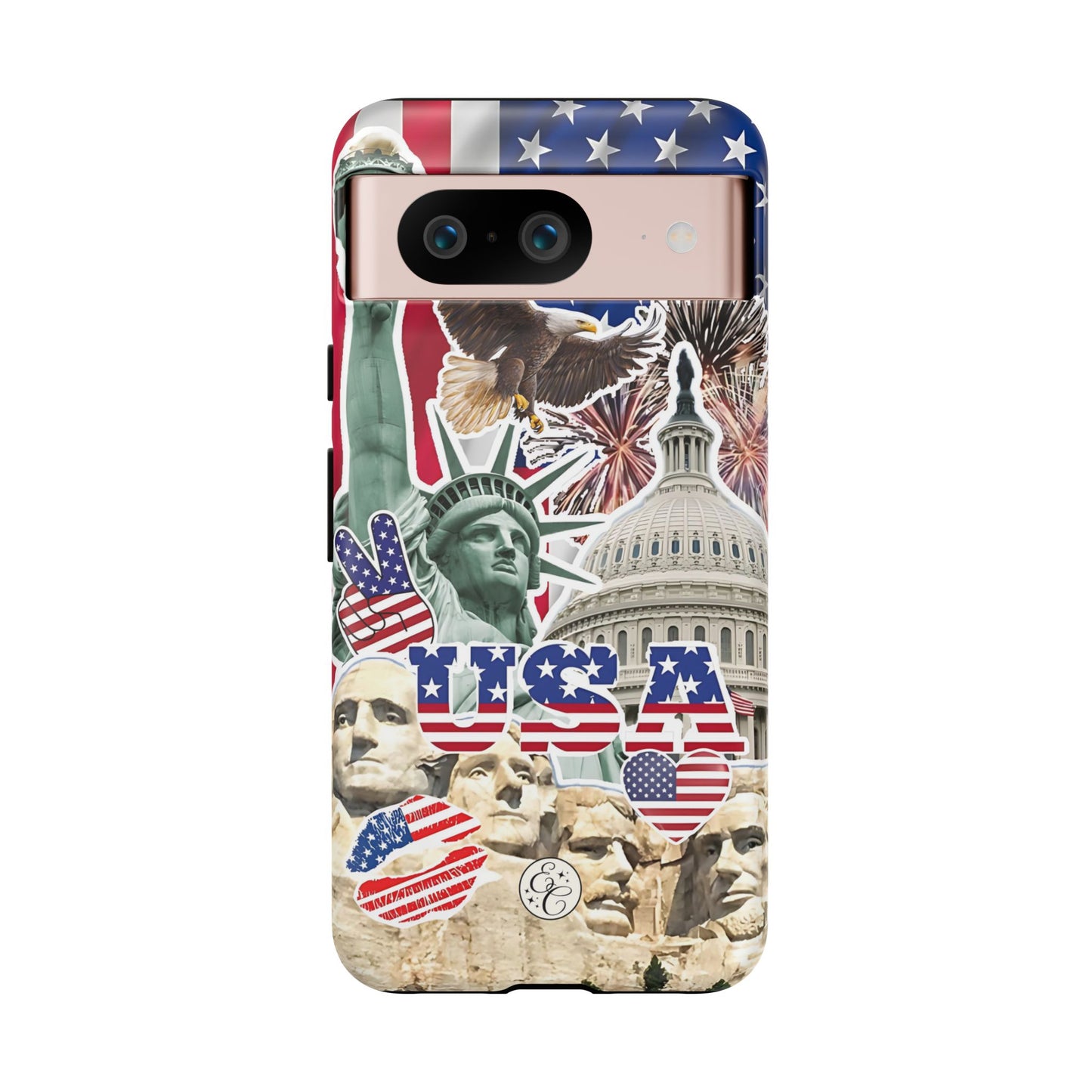 Patriotic USA Collage Tough Phone Case