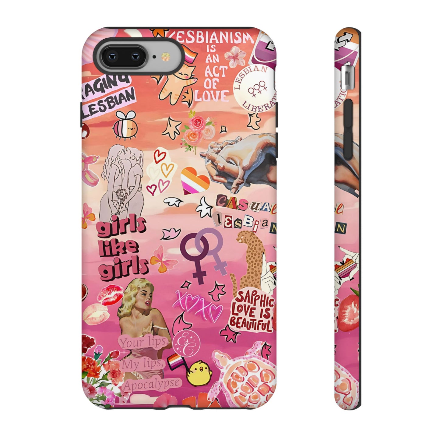 Lesbian Collage Tough Phone Case