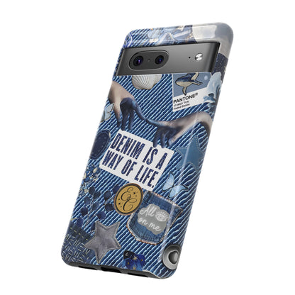 Denim Texture Tough Phone Case