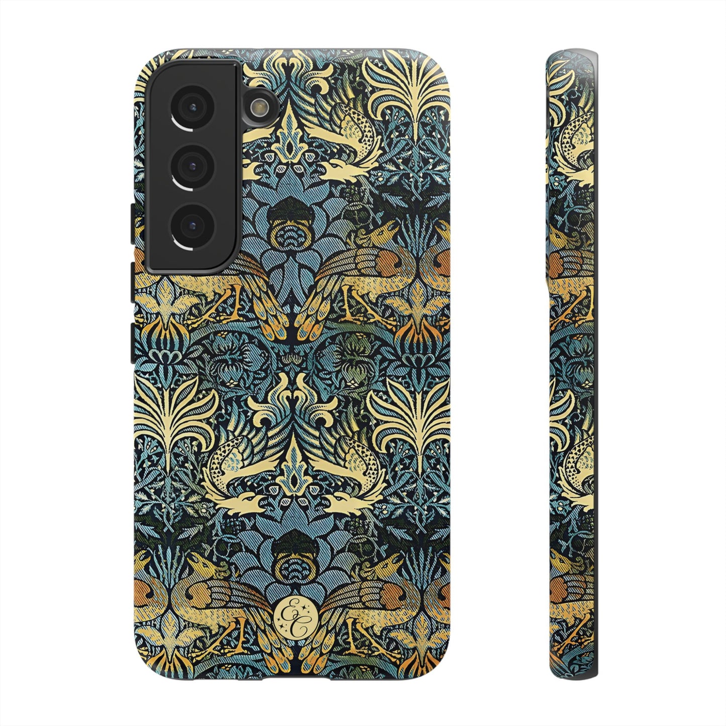 William Morris Peacock and Dragon Tough Phone Case