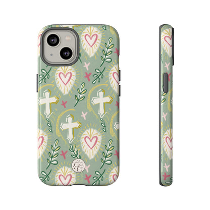 Christian Cross Boho Pattern Tough Phone Case