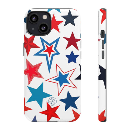 Patriotic Star Pattern Tough Phone Case