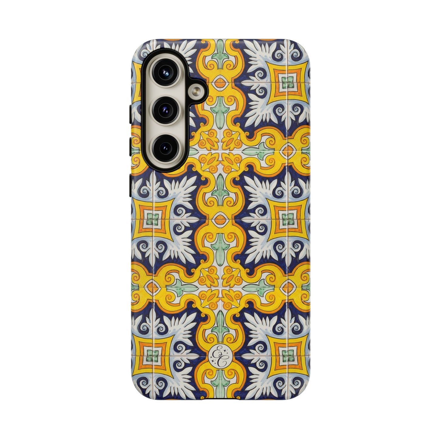 Vintage Floral Tile Tough Phone Case