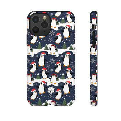 Cute Penguin Christmas Pattern Tough Phone Case