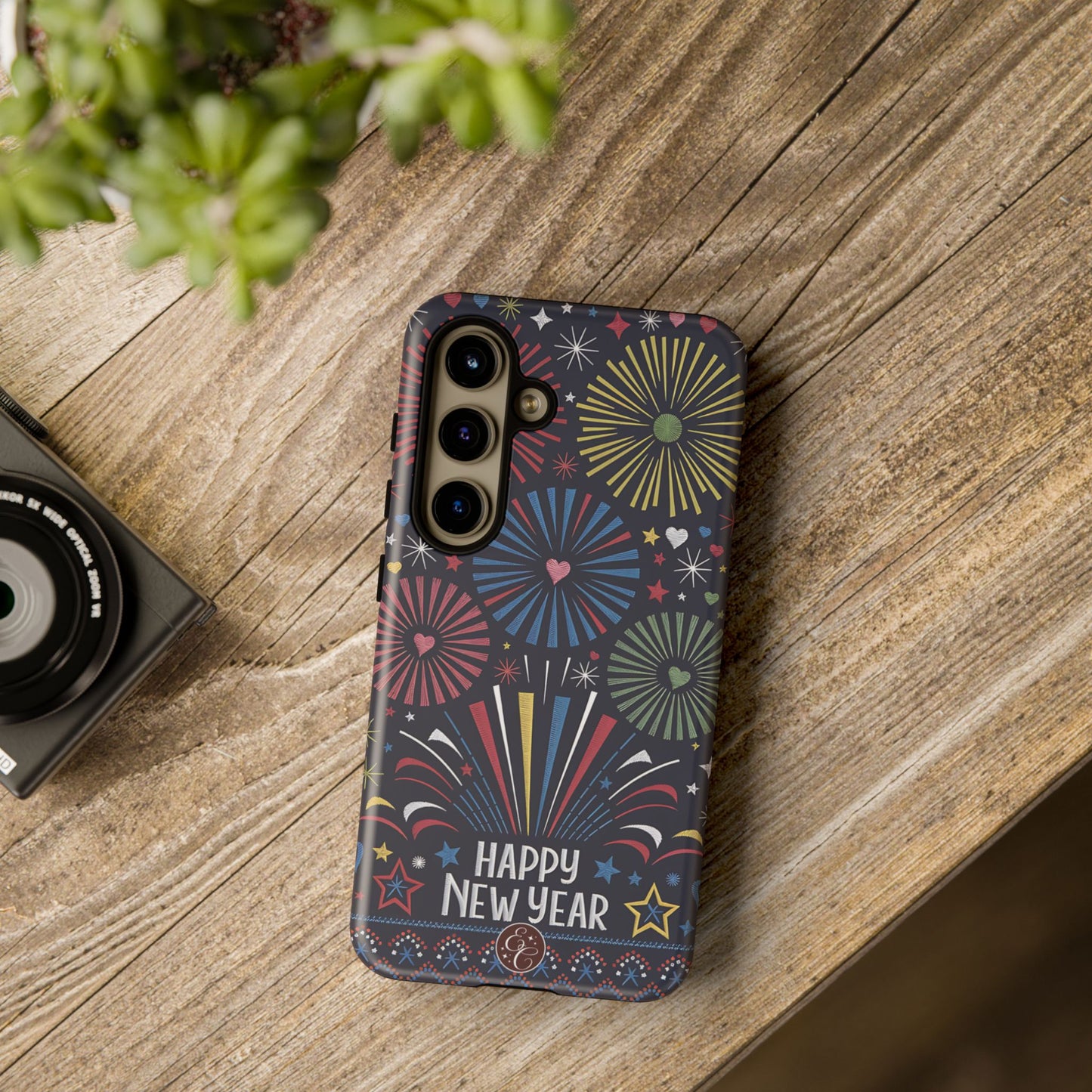 Happy New Year Fireworks Tough Phone Case