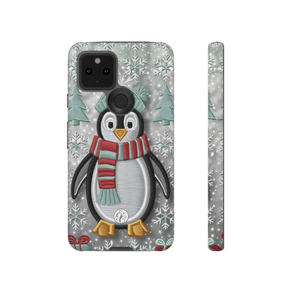 Cute Christmas Penguin Tough Phone Case