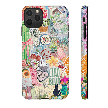 Coquette Art Collage Tough Phone Case