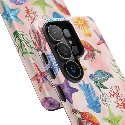 Colorful Marine Life Tough Phone Case