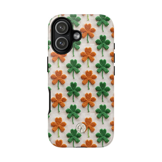 Lucky Shamrock Pattern Tough Phone Case