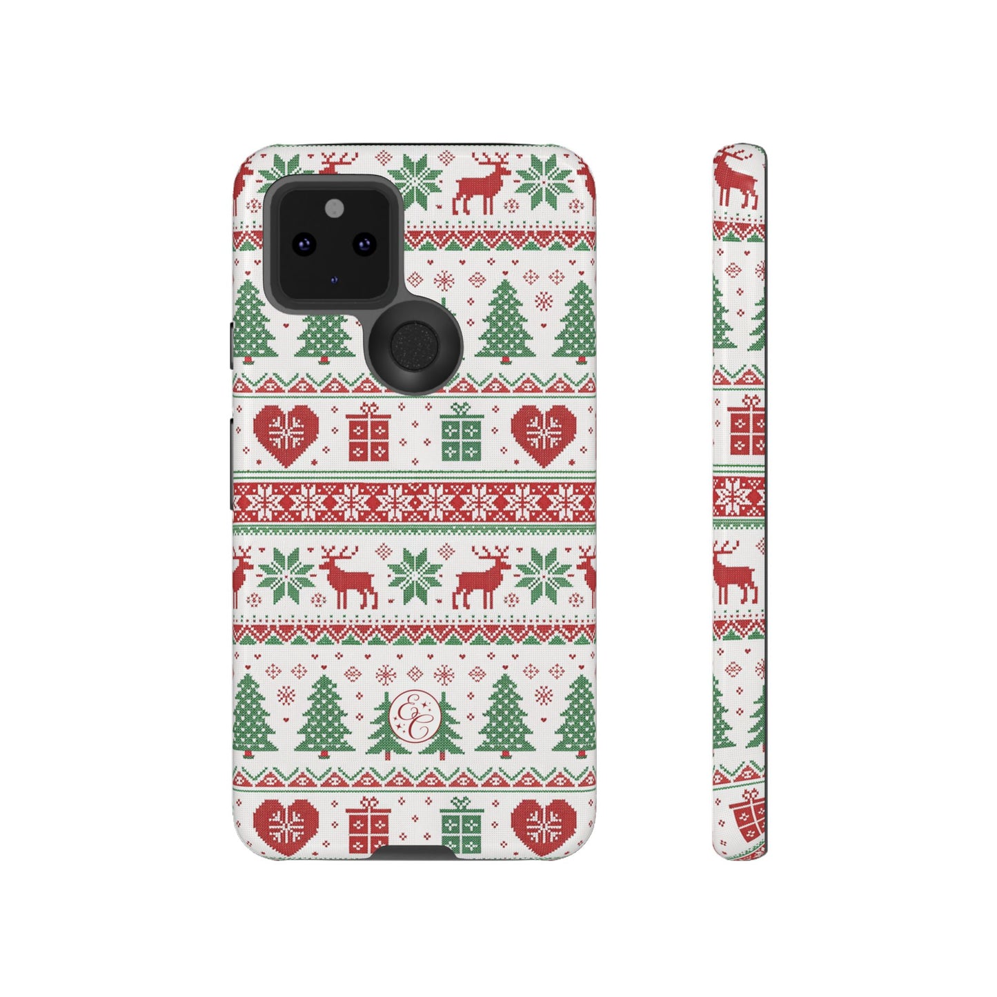 Ugly Christmas Sweater Pattern Tough Phone Case