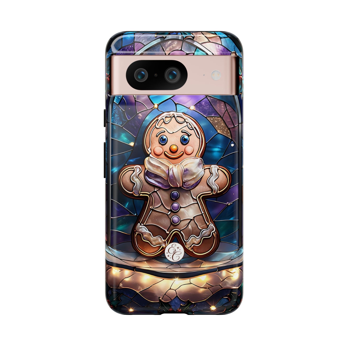 Gingerbread Man Stained Glass Tough Phone Case