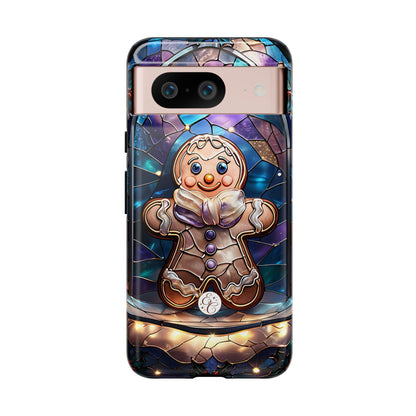 Gingerbread Man Stained Glass Tough Phone Case