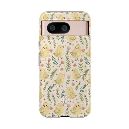 Vintage Floral Chick Pattern Tough Phone Case