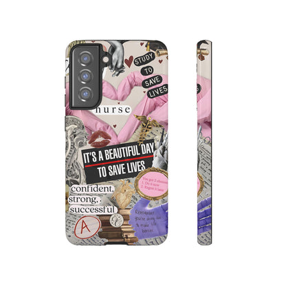 Nurse Inspirational Collage Tough Phone Case