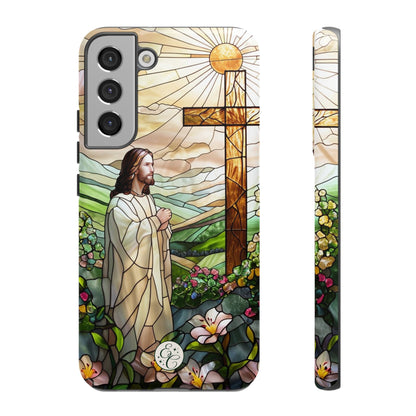 Jesus Stained Glass Tough Phone Case