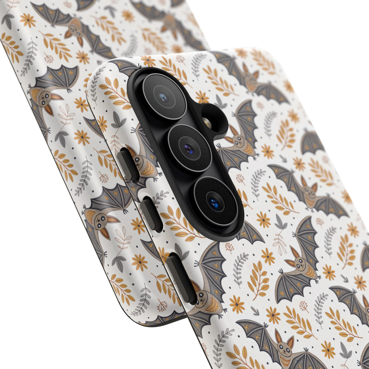 Boho Bat Pattern Halloween Phone Case