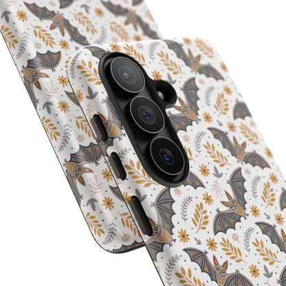 Boho Bat Pattern Halloween Phone Case