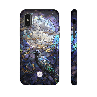 Stained Glass Raven Tough Phone Case