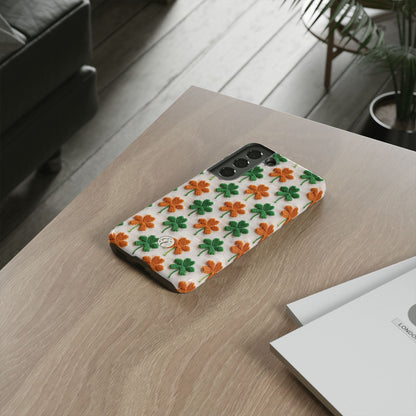 Lucky Shamrock Pattern Tough Phone Case