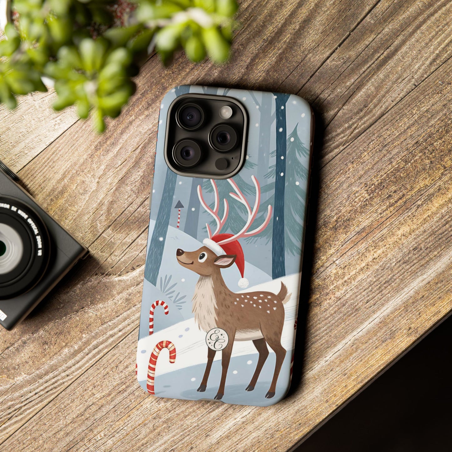 Reindeer in Winter Wonderland Tough Phone Case