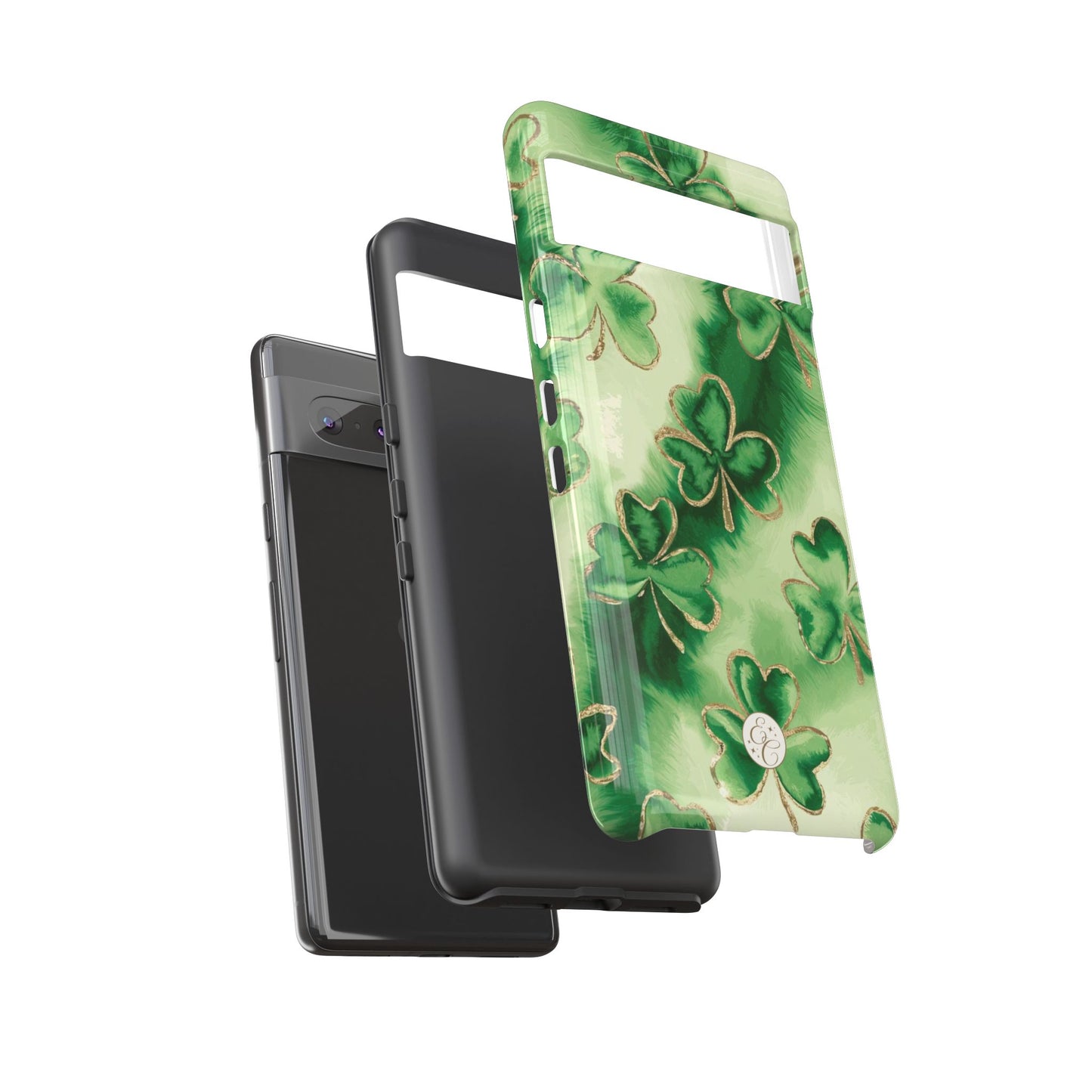 Shamrock Watercolor Pattern Tough Phone Case