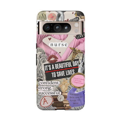 Nurse Inspirational Collage Tough Phone Case