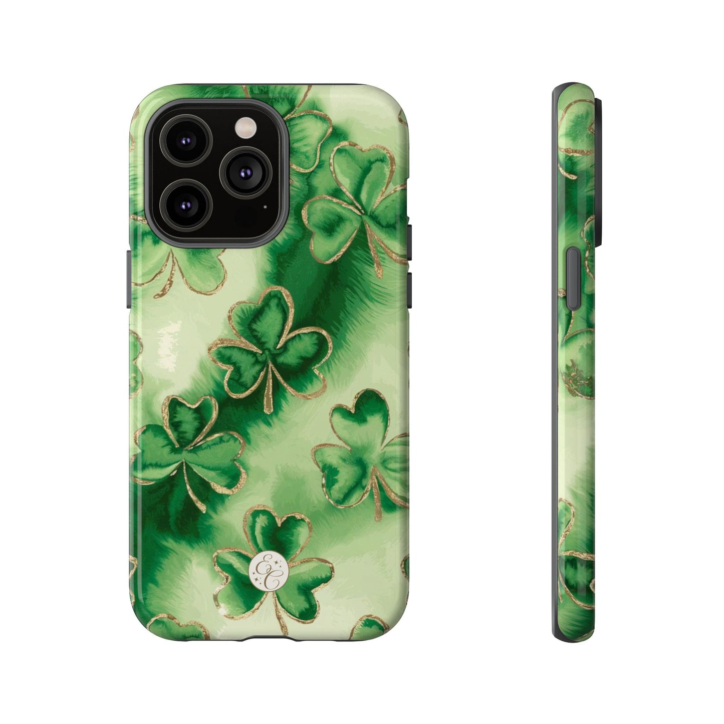 Shamrock Watercolor Pattern Tough Phone Case