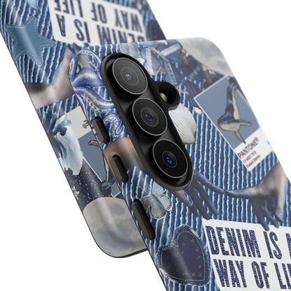 Denim Texture Tough Phone Case