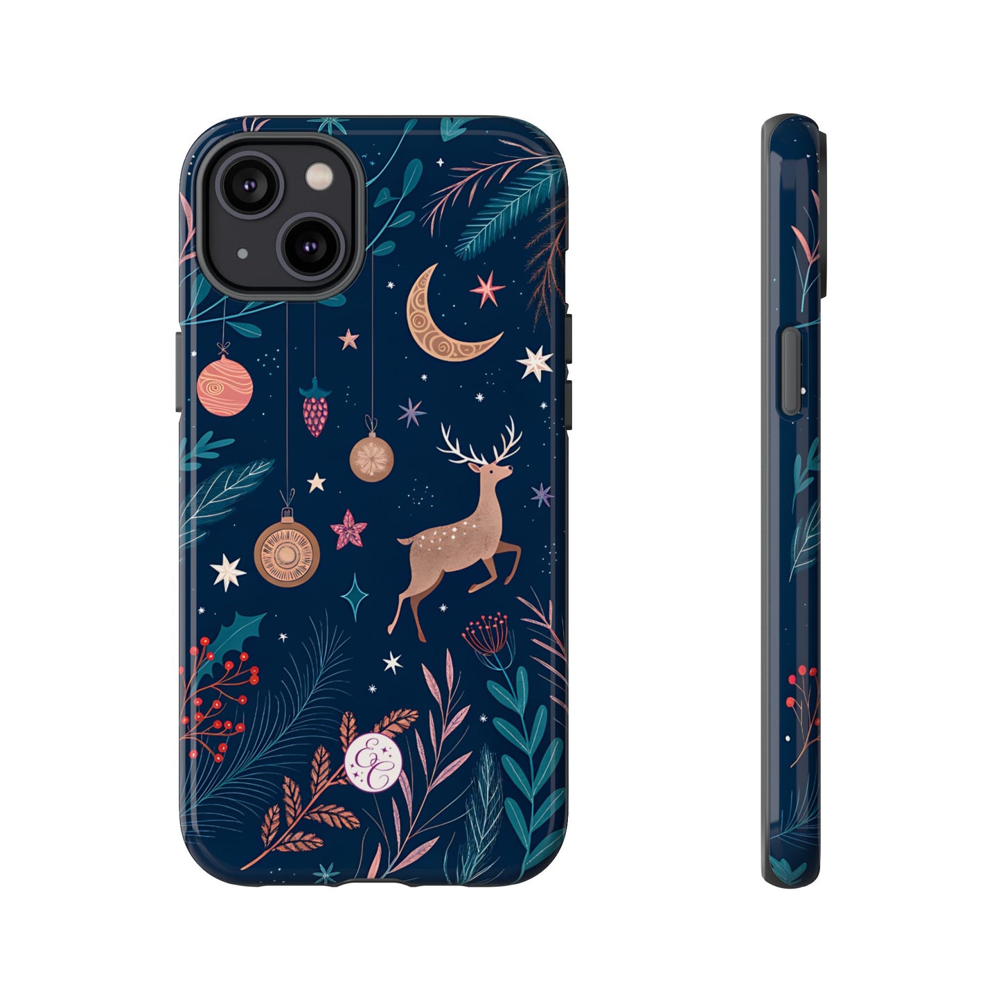 Boho Christmas Reindeer Tough Phone Case